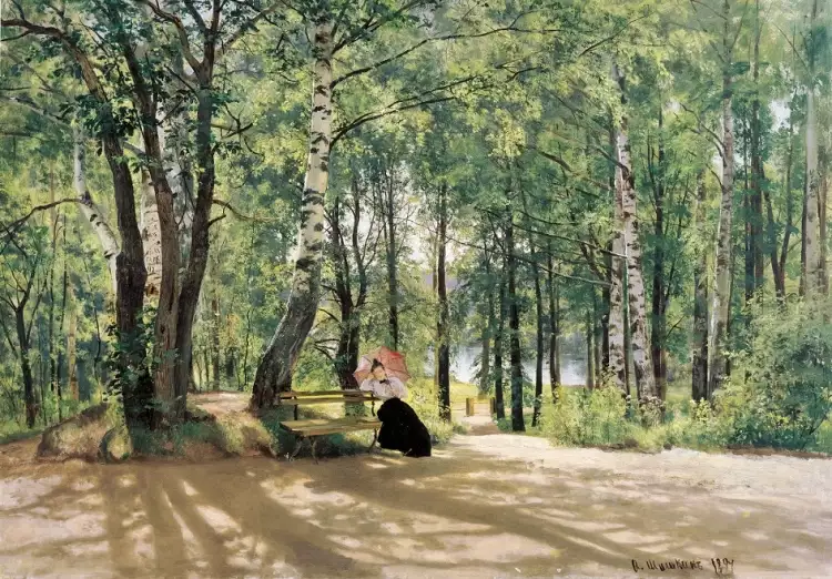 Иван Шишкин. Картина «На даче. (Около дачи)», 1894 Иван Шишкин. Картина «На даче. (Около дачи)», 1894