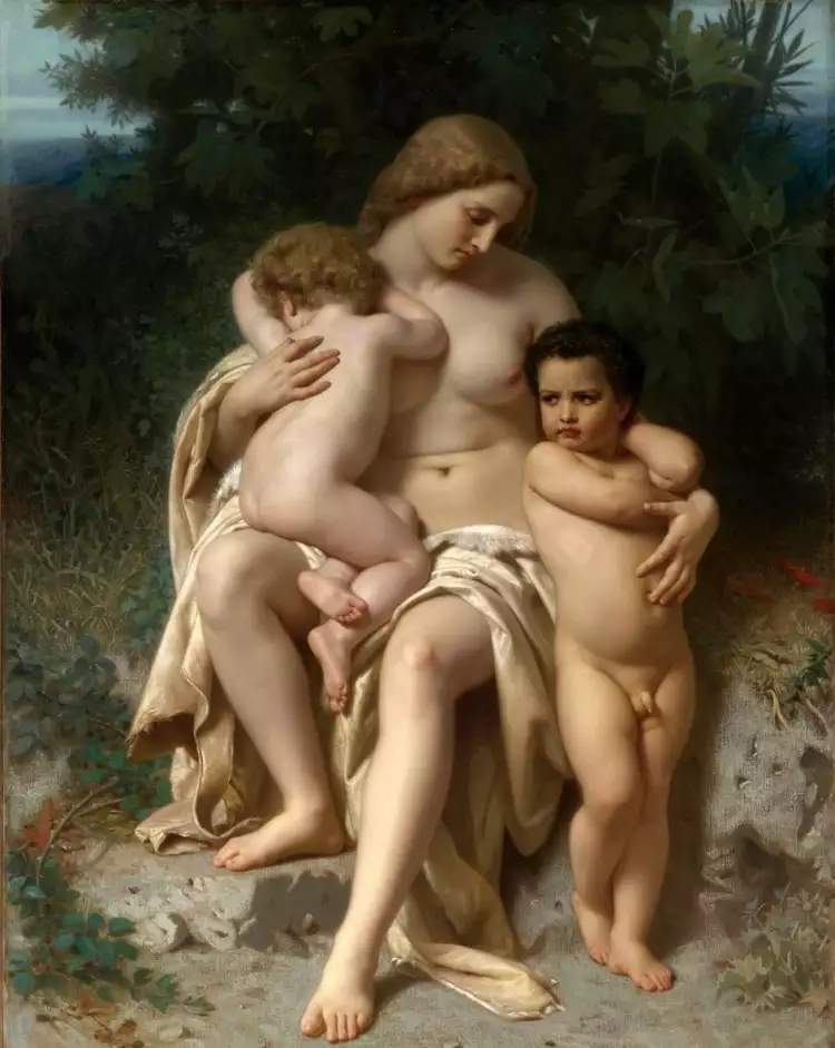 Академизм. Вильям Адольф Бугро. «Каин и Авель», 1861 Академизм. Вильям Адольф Бугро. «Каин и Авель», 1861