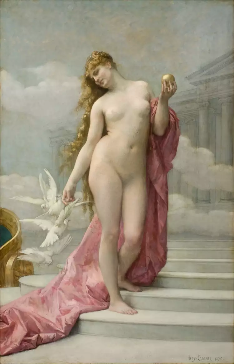 Александр Кабанель. Картина «Победоносная Венера», 1875 Александр Кабанель. Картина «Победоносная Венера», 1875