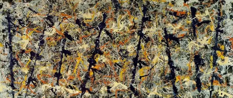 Джексон Поллок. «Синие столбы», 1952