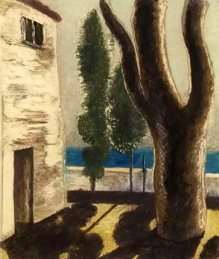 Монотипия. Александр Шевченко. «Дом у моря», 1930 Монотипия. Александр Шевченко. «Дом у моря», 1930