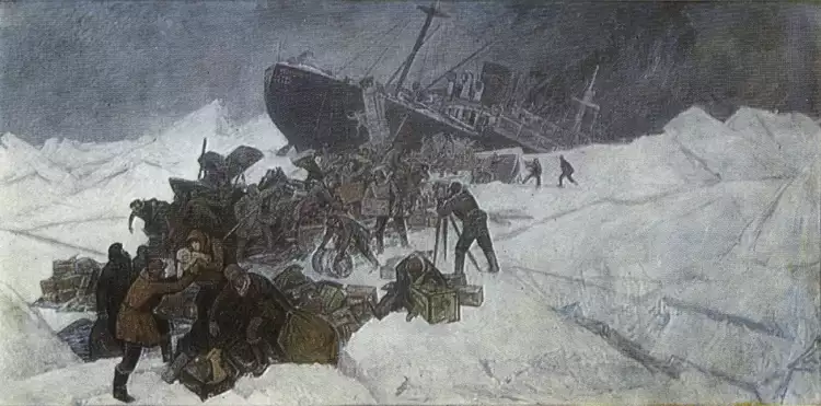 Фёдор Решетников. Картина «Гибель Челюскина», 1973