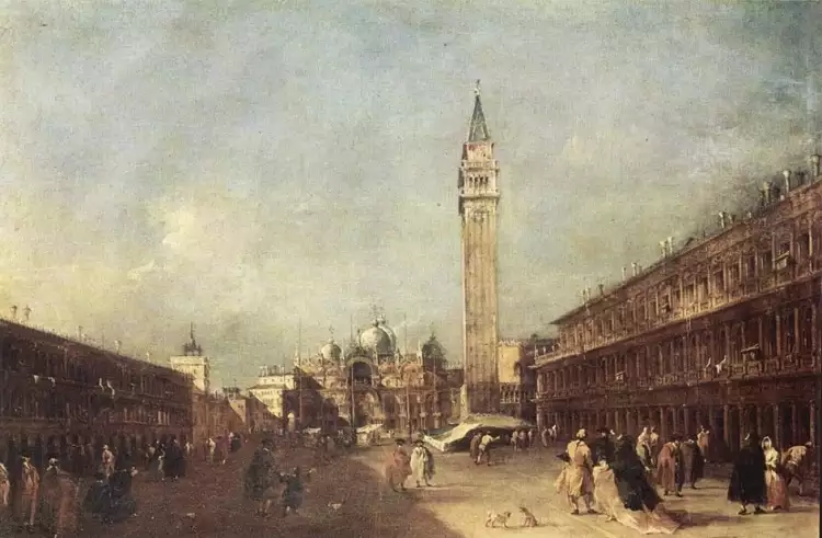 Франческо Гварди. Картина «Площадь Сан-Марко», 1760