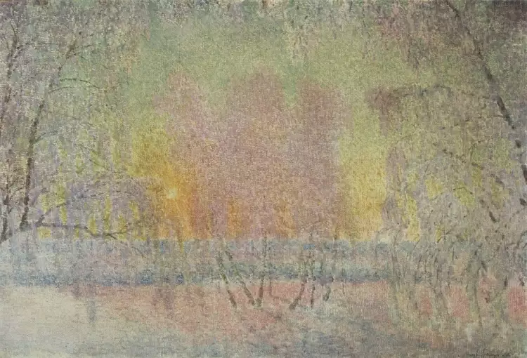 Игорь Грабарь. Картина «Сказка инея и восходящего солнца», 1908