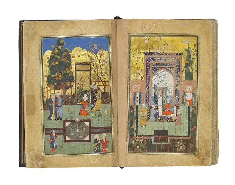 Персидская миниатюра. Миниатюра TUHFAT AL-AHRAR, аукцион Кристис Персидская миниатюра. Миниатюра TUHFAT AL-AHRAR, аукцион Кристис