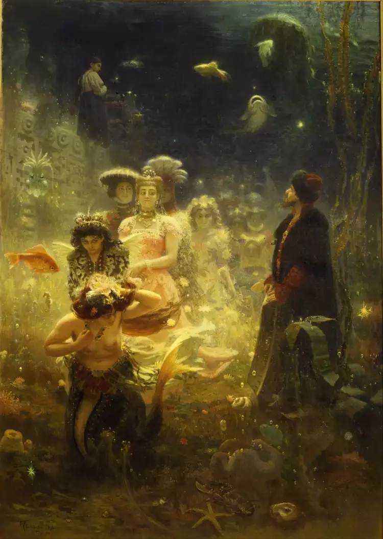 Сказочно-былинный жанр. Илья Репин. Картина «Садко», 1876 Сказочно-былинный жанр. Илья Репин. Картина «Садко», 1876