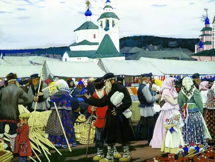 Борис Кустодиев. «Ярмарка», 1906 Борис Кустодиев. «Ярмарка», 1906