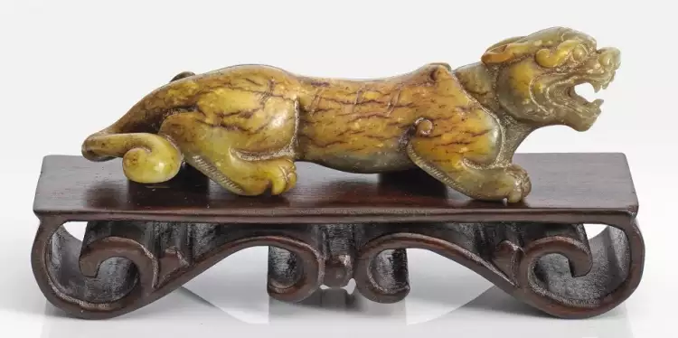 Тигры в искусстве Японии и Китая. Нефритовая фигурка тигра