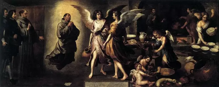 Эстебан Мурильо. Картина «Кухня ангелов», 1646 Эстебан Мурильо. Картина «Кухня ангелов», 1646