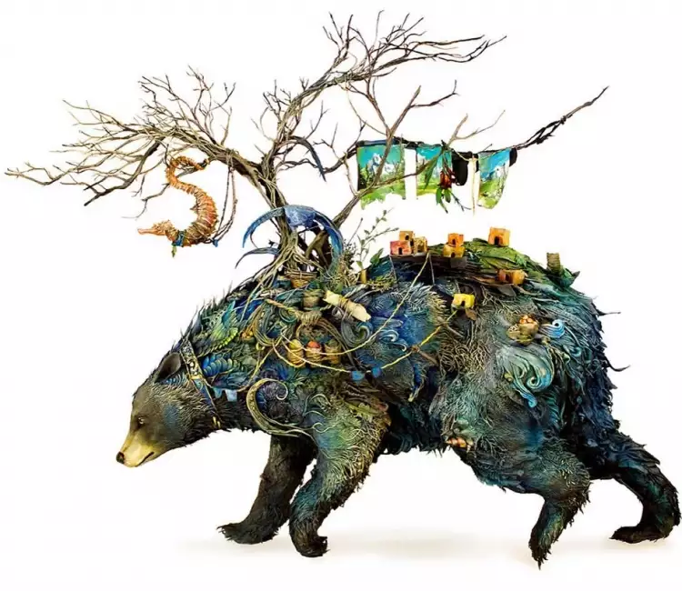 Эллен Джуэтт. Скульптура медведя