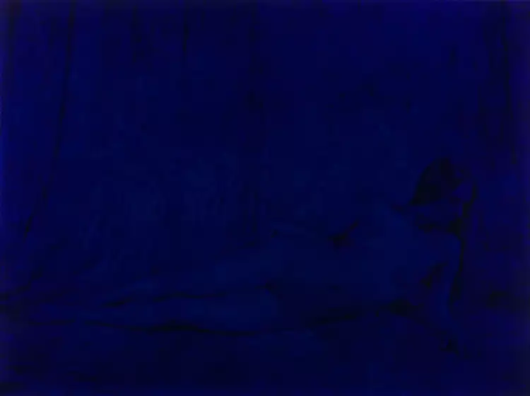 Ян Фабр. «Появление и исчезновение Антверпена I» (2016, синяя шариковая ручка Bic, пленка)