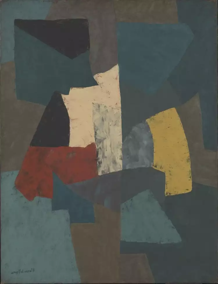 Серж Поляков. Картина «Абстрактная композиция», 1954