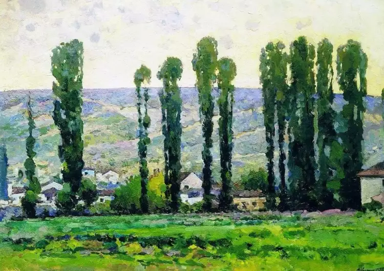 Александр Куприн. Картина «Тополя. Бахчисарай», 1927