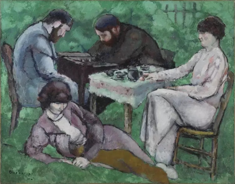 Марсель Дюшан. Картина «Игра в шахматы», 1910