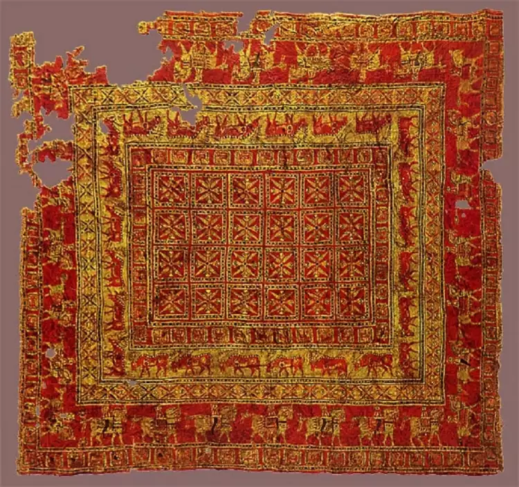 Ковры с древнейшей историей. Персидский Пазырыкский ковер