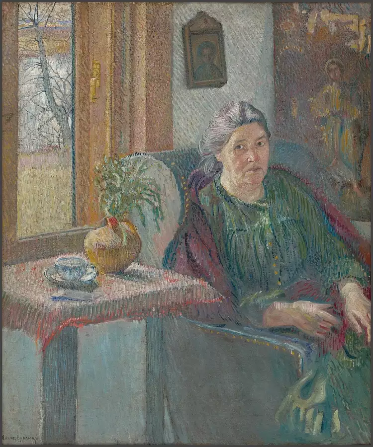 Давид Бурлюк. Картина «Портрет матери», 1906