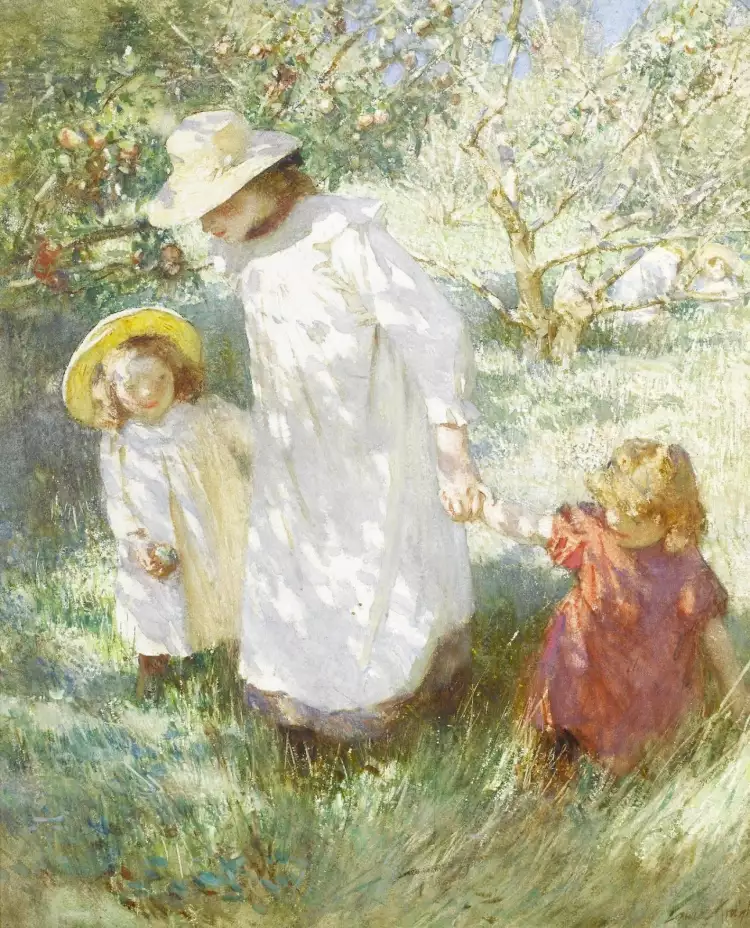 Лаура Найт. «В саду», 1909