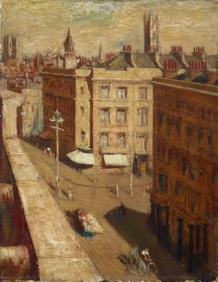 Уильям Добелл. Картина «Уличная сцена в Пимлико», 1937