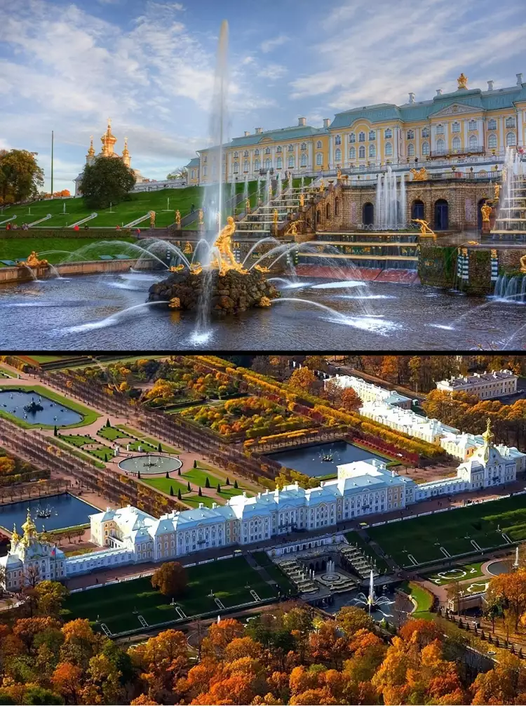 Bartolomeo Francesco Rastrelli. Grand palais de Peterhof, 1747-1756 Bartolomeo Francesco Rastrelli. Grand palais de Peterhof, 1747-1756