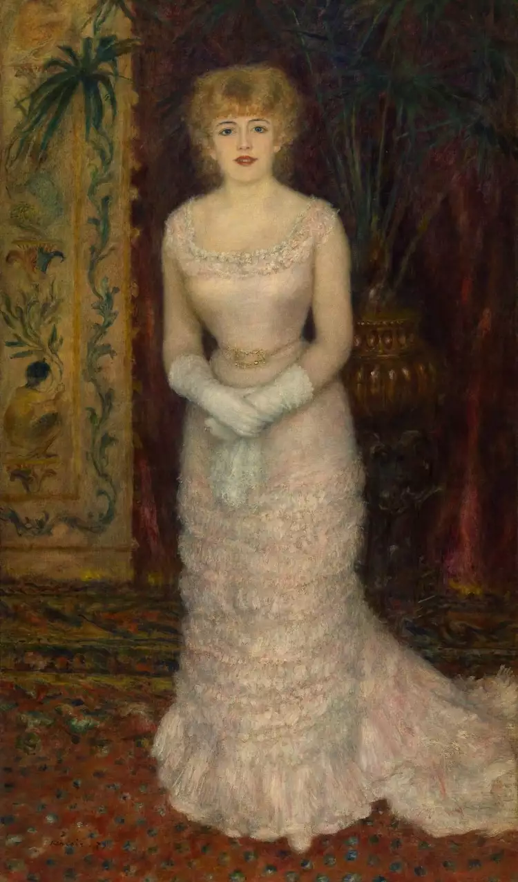Пьер Огюст Ренуар. Портрет Жанны Самари в полный рост, 1878