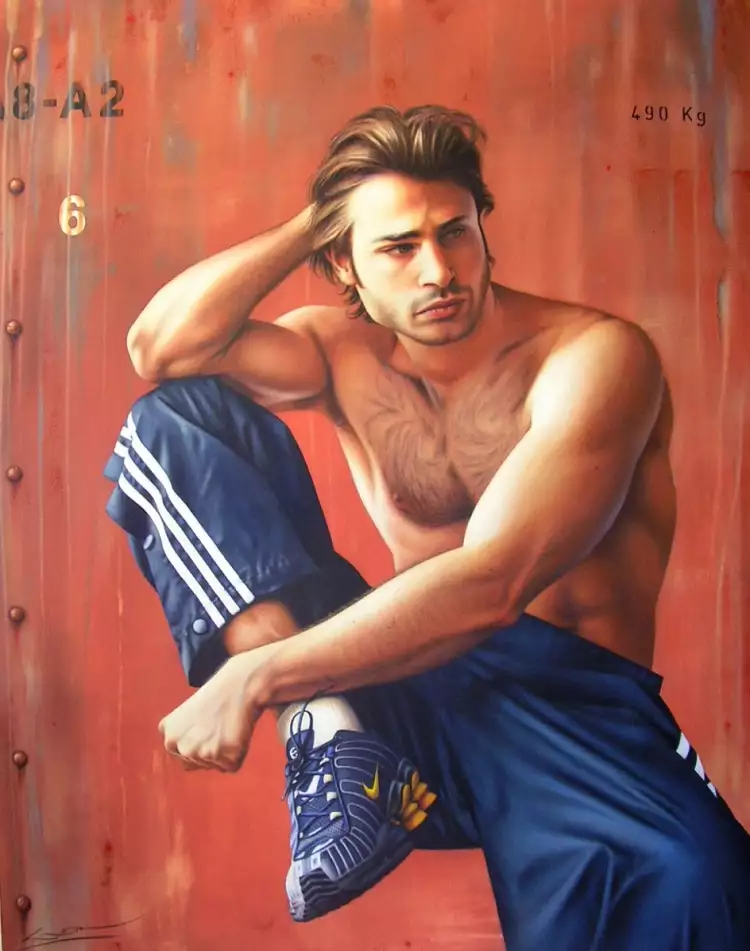 Acryl. Fundora Laser. Der Denker, 2008 Acryl. Fundora Laser. Der Denker, 2008