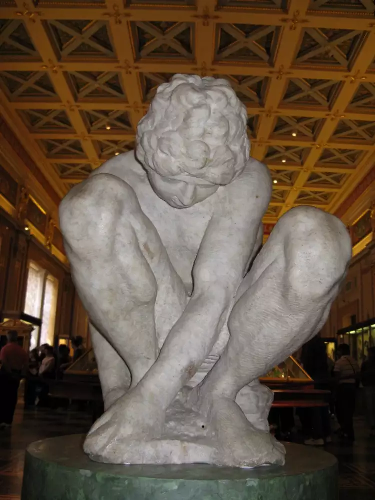 Michelangelo. Hockender Junge, 1530-1534 Michelangelo. Hockender Junge, 1530-1534