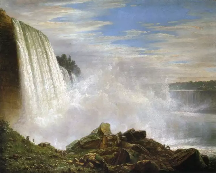 Водный пейзаж. Фердинанд Ричард. «Ниагарский водопад» Водный пейзаж. Фердинанд Ричард. «Ниагарский водопад»