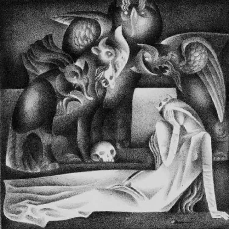 Виталий Волович, иллюстрация к «Тристану и Изольде»