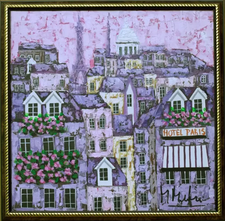 Пример правильного описания картины. Моника Медин Париж