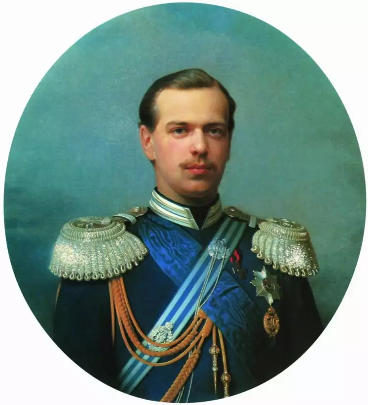 Сергей Зарянко. Картина «Портрет цесаревича Александра Александровича в свитском сюртуке», 1867 Сергей Зарянко. Картина «Портрет цесаревича Александра Александровича в свитском сюртуке», 1867