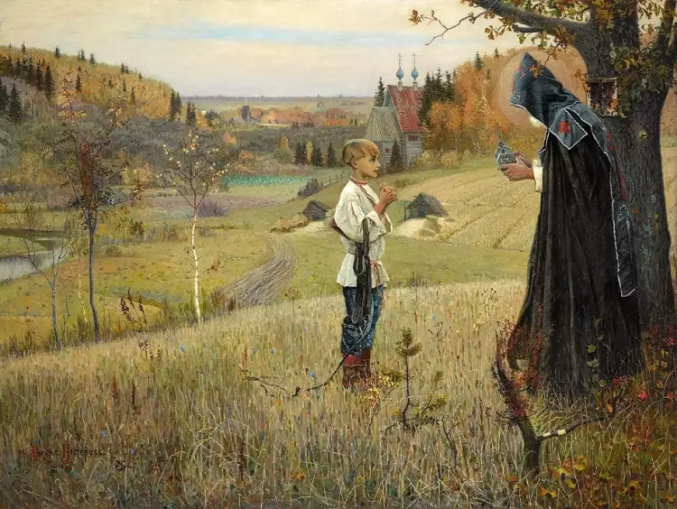 Михаил Нестеров. Картина «Видение отроку Варфоломею», 1889-1890