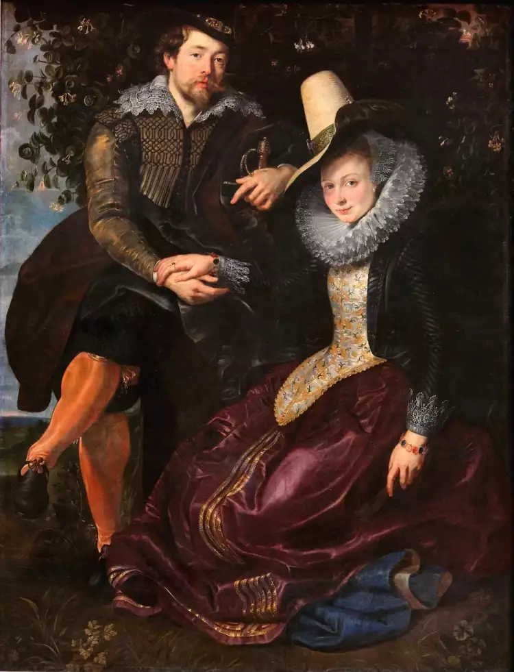 Питер Пауль Рубенс. «Автопортрет с Изабеллой Брант», 1609 Питер Пауль Рубенс. «Автопортрет с Изабеллой Брант», 1609