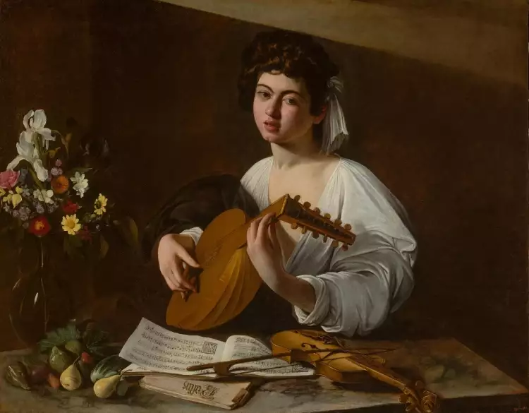 Караваджизм. Караваджо. «Лютнист», 1595 Караваджизм. Караваджо. «Лютнист», 1595