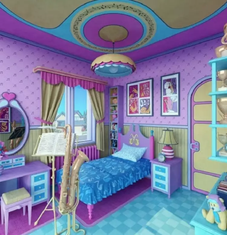 Спальня Лизы Симпсон из сериала «Симпсоны»