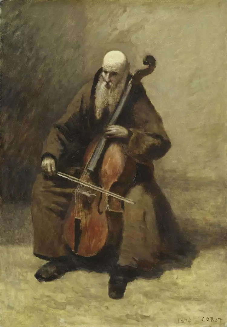 Камиль Коро. «Монах с виолончелью», 1874 Камиль Коро. «Монах с виолончелью», 1874