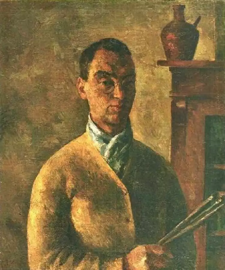 Роберт Фальк. Картина «Автопортрет», 1912 Роберт Фальк. Картина «Автопортрет», 1912