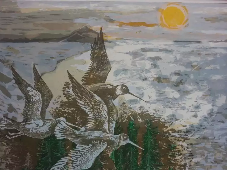 Гай Маккой. Картина «Птицы у моря», 1968 Гай Маккой. Картина «Птицы у моря», 1968