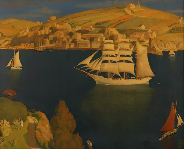 Джозеф Саутхолл. Картина The Old Seaport, 1919 Джозеф Саутхолл. Картина The Old Seaport, 1919
