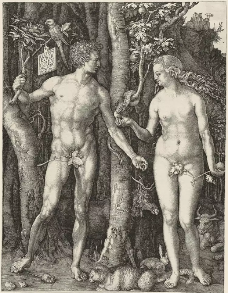 The religious genre. Albrecht Dürer. Adam und Eva, 1504 The religious genre. Albrecht Dürer. Adam und Eva, 1504