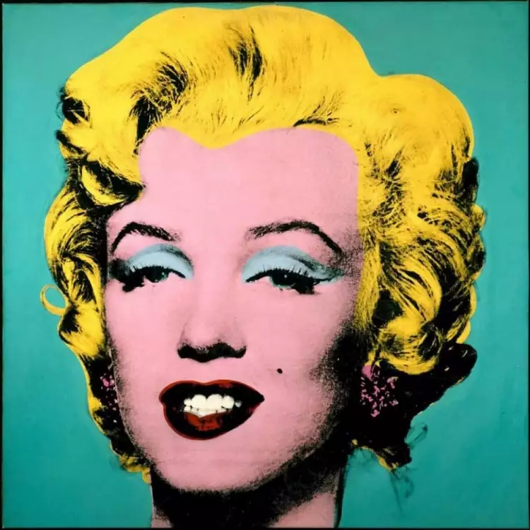 Шелкография. Энди Уорхол. «Бирюзовая Мерилин», 1964 Шелкография. Энди Уорхол. «Бирюзовая Мерилин», 1964