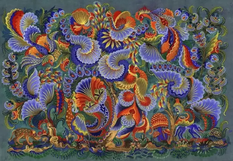 Петриковская роспись. Картина Петриковская роспись. Картина