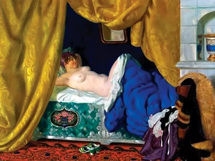 Картины, которые могут быть подделкой. Одалиска. Борис Кустодиев. Картины, которые могут быть подделкой. Одалиска. Борис Кустодиев.