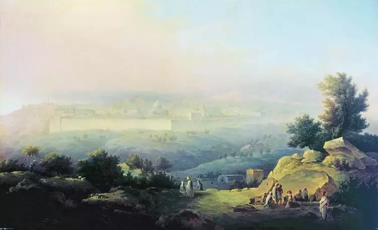 Максим Воробьёв. Картина «Вид Иерусалима», 1821