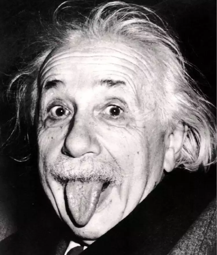 Photographie. Einstein avec sa langue tirée, 1951 Photographie. Einstein avec sa langue tirée, 1951
