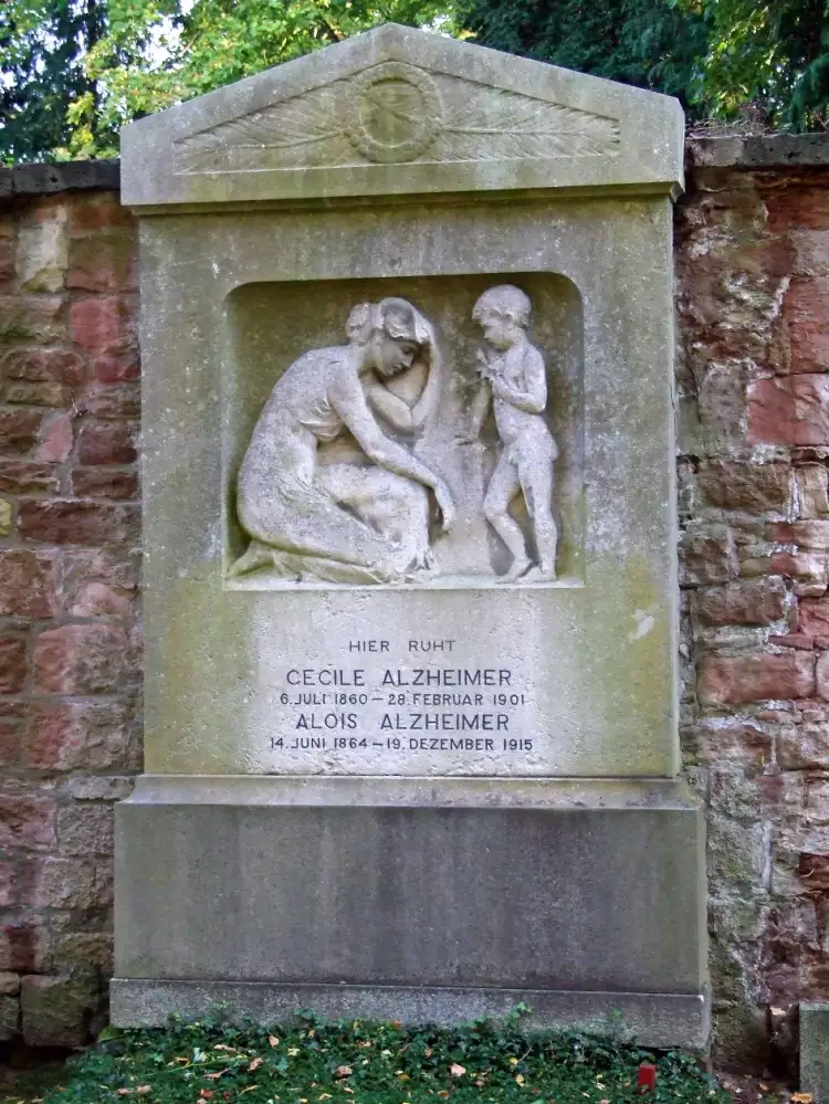 Фриц Климш. Надгробный памятник на могиле Алоиса Альцгеймера, 1915