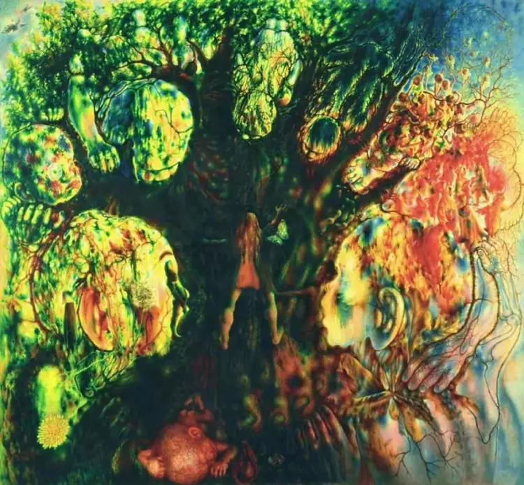 Павел Челищев. Картина «Ищущий обрящет» («Игра в прятки» или «Каш-Каш»), 1940-1942 Павел Челищев. Картина «Ищущий обрящет» («Игра в прятки» или «Каш-Каш»), 1940-1942