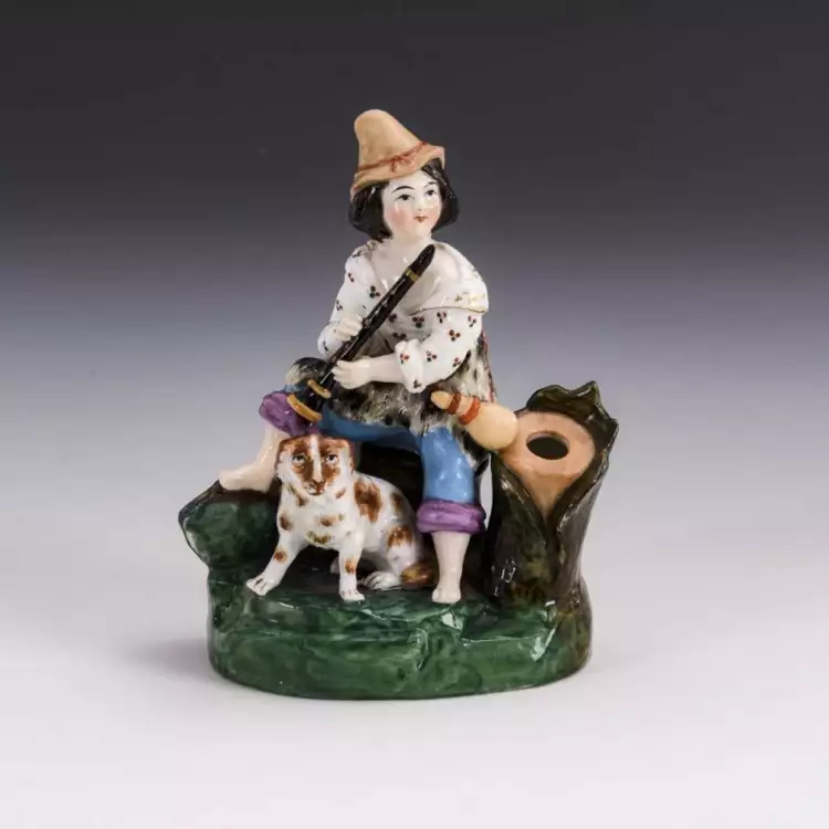 Аукцион Wendl «Искусство и антиквариат». Лот № 1580. Фарфоровая статуэтка «Пастух у чернильницы»