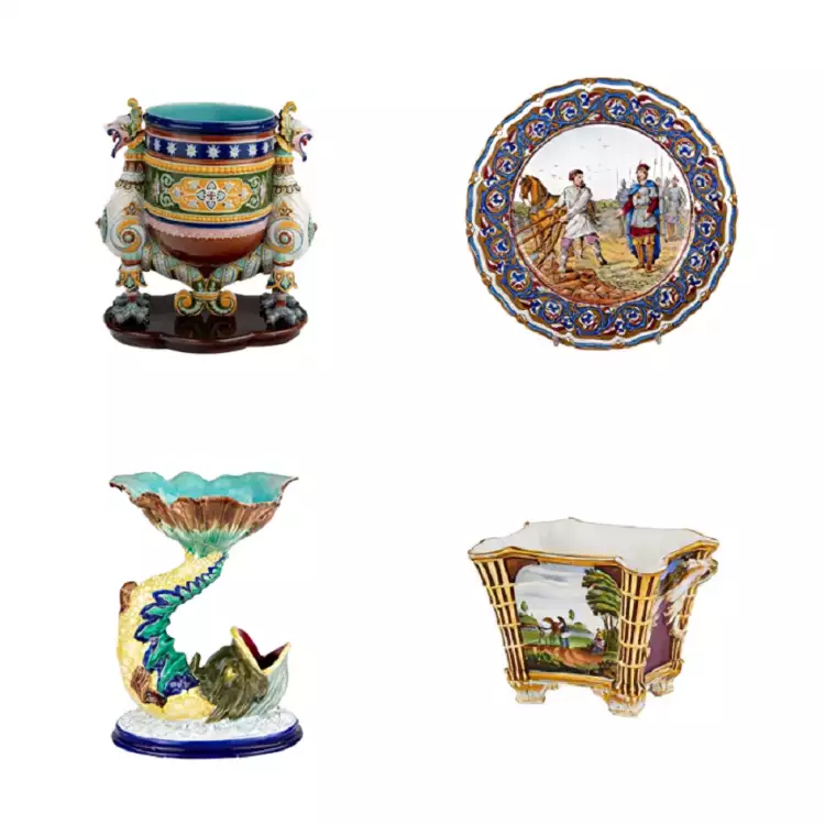 Earthenware and porcelain collection lots Earthenware and porcelain collection lots