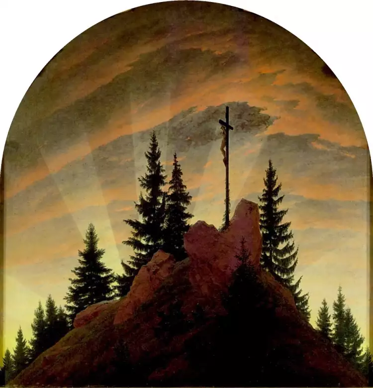 Символизм. Каспар Давид Фридрих. «Крест в горах», 1808 Символизм. Каспар Давид Фридрих. «Крест в горах», 1808