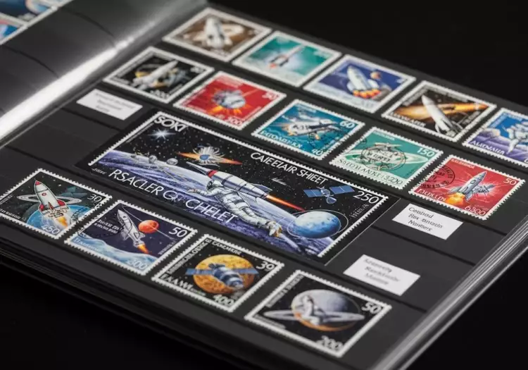 Тематическая коллекция марок на тему «Космос» Тематическая коллекция марок на тему «Космос»